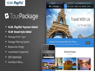 Tour Package Wordpress Travel Tour Theme | Sklep z dodatkami premium WP Allkeystore.pl Szablon Themeforest Tour Package WordPress Travel Tour Theme