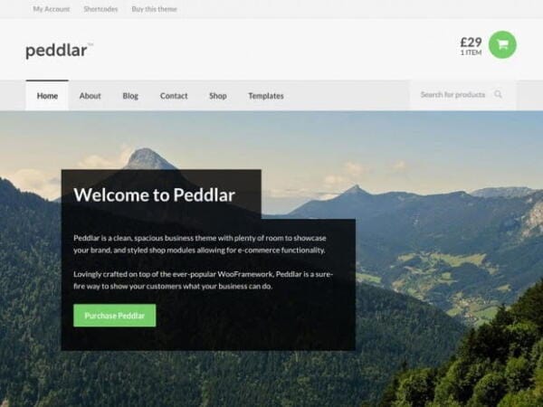 Szablon Woothemes Peddlar Woocommerce Themes