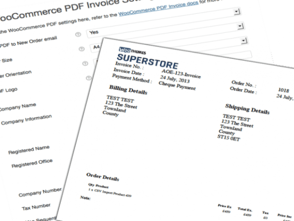 Wtyczka Addon Plugin Woocommerce PDF Invoices