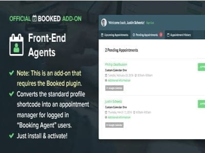 Booked Front-End Agents (Add-On) | Sklep z dodatkami premium WP Allkeystore.pl Wtyczka Addon Plugin Booked Front-End Agents (Add-On)