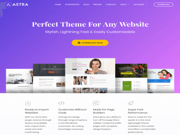 Szablon Astra WordPress Theme by Brainstorm Force