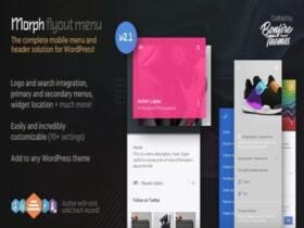 Morph – Flyout Mobile Menu For Wordpress Wtyczka Morph – Flyout Mobile Menu For WordPress
