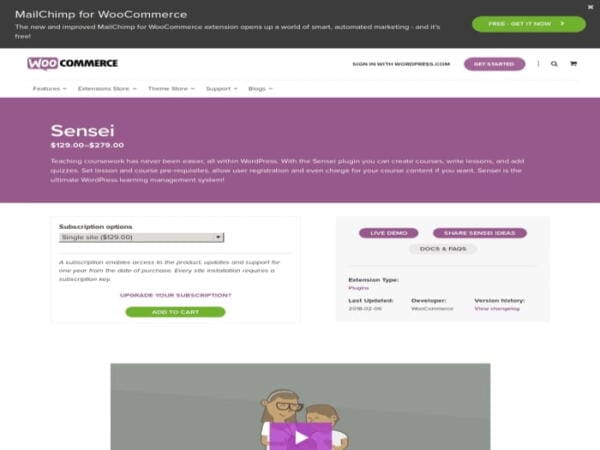 Wtyczka Sensei LMS Pro WordPress Plugin