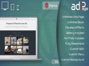 Wtyczka Parallax One Page Builder WordPress Plugin