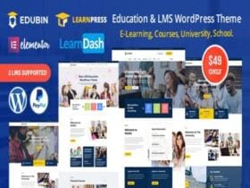 Edubin Education Wordpress Theme Szablon Edubin Education Wordpress Theme | WPGPLHub