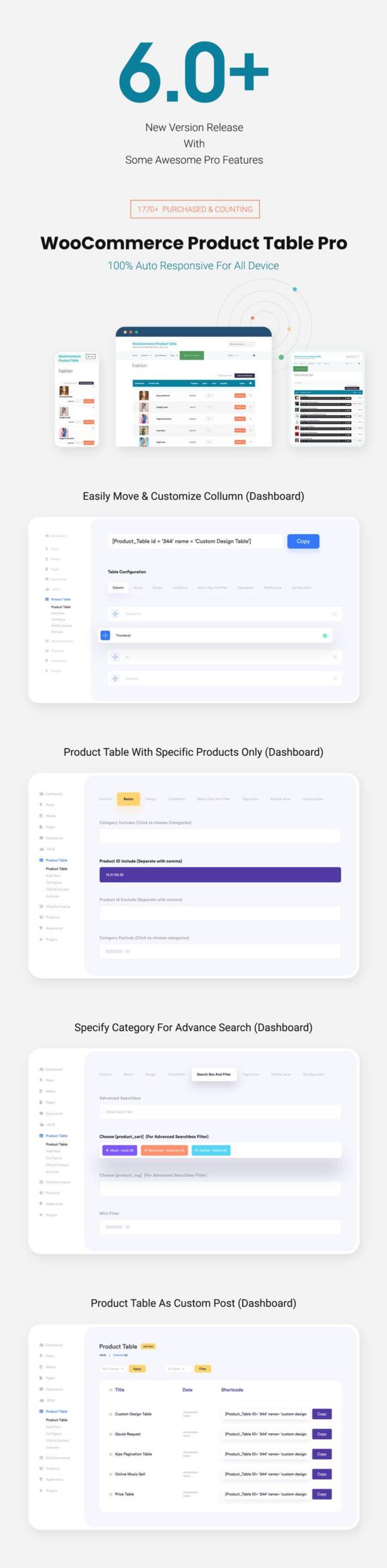 Wtyczka Woo Product Table Pro Woocommerce | Sklep z dodatkami premium WP Allkeystore.pl