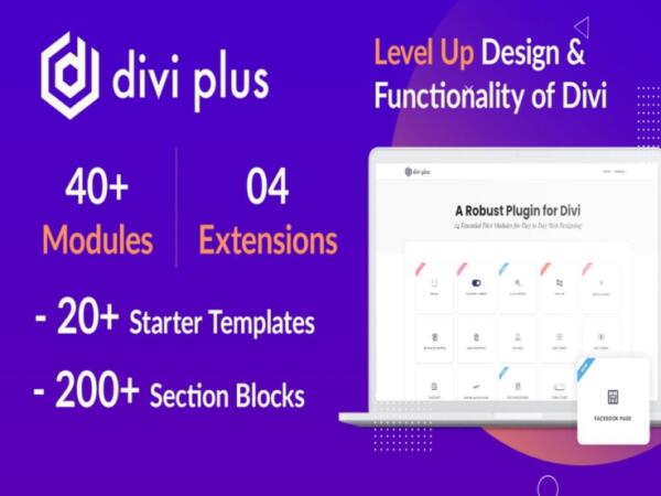 Wtyczka Divi Plus – 41 Powerful Modules for Divi Theme | Sklep z dodatkami premium WP Allkeystore.pl