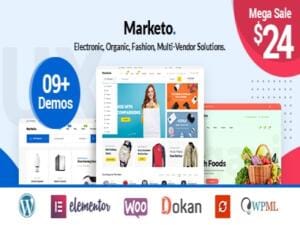 Szablon Marketo – ECommerce & Multivendor A Woo WP Theme | Sklep z dodatkami premium WP Allkeystore.pl
