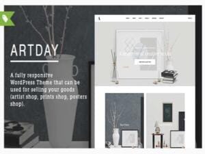 Szablon Artday - Creative Artist WordPress Shop | Sklep z dodatkami premium WP Allkeystore.pl