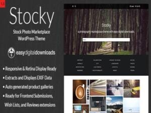 Szablon Stocky – A Stock Photography Marketplace Theme | Sklep z dodatkami premium WP Allkeystore.pl