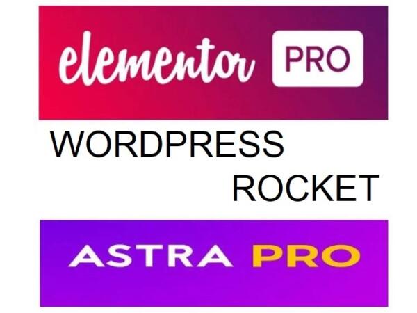 Pakiet Wtyczka Elementor Pro + WP Rocket + Astra Pro