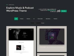 Szablon Sonaar Music Premium Music WordPress Themes for Musicians and Podcasters | Sklep z dodatkami premium WP Allkeystore.pl