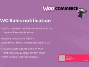 Wtyczka WooCommerce Live Sales Notification Pro | Sklep z dodatkami premium WP Allkeystore.pl