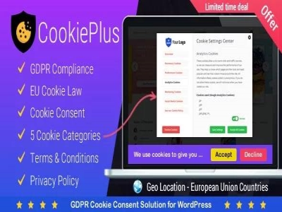 Wtyczka Cookie Plus GDPR Cookie Consent Solution for WordPress | Sklep z dodatkami premium WP Allkeystore.pl