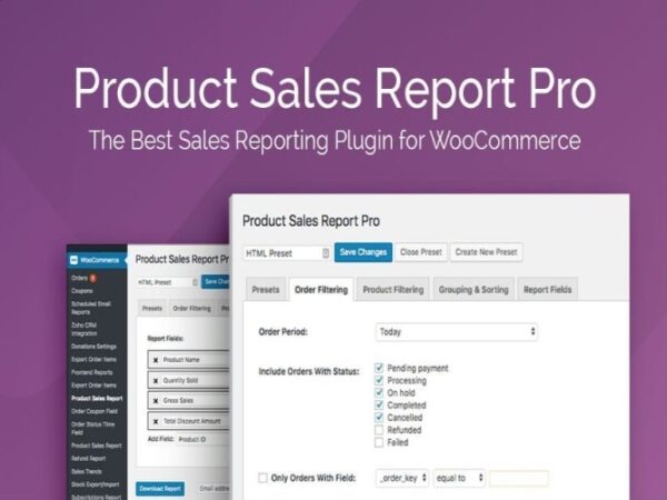 Wtyczka Product Sales Report Pro for WooCommerce