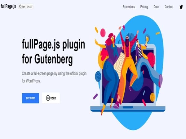 FullPage for Gutenberg | Sklep z dodatkami premium WP Allkeystore.pl FullPage for Gutenberg